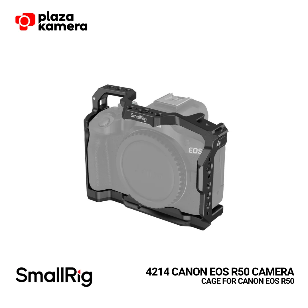 Gambar 1: SmallRig 4214 Camera Cage for Canon EOS R50 - Front View