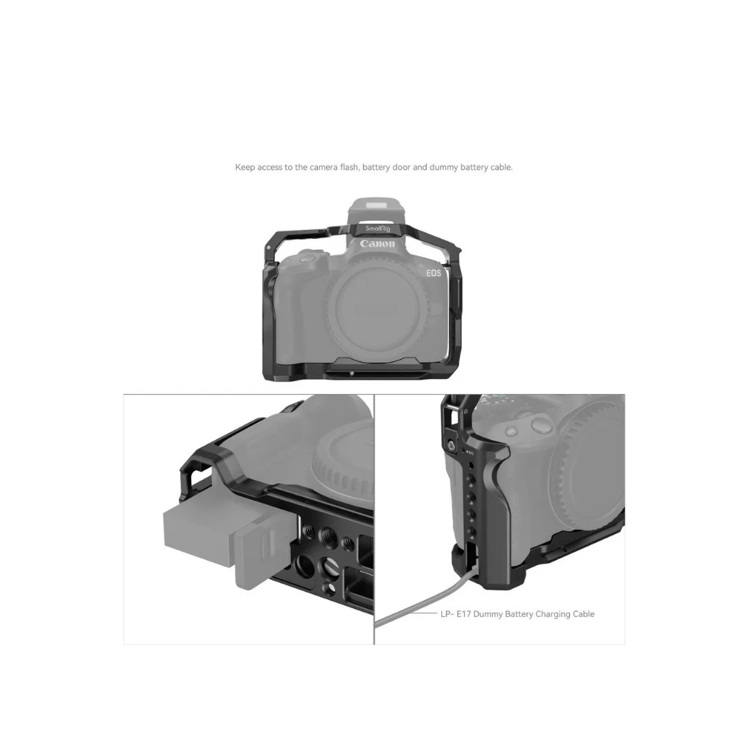 SmallRig 4214 Camera Cage for Canon EOS R50 – NATO Rail, Cold Shoe & Arca Swiss Quick Release - Image 5
