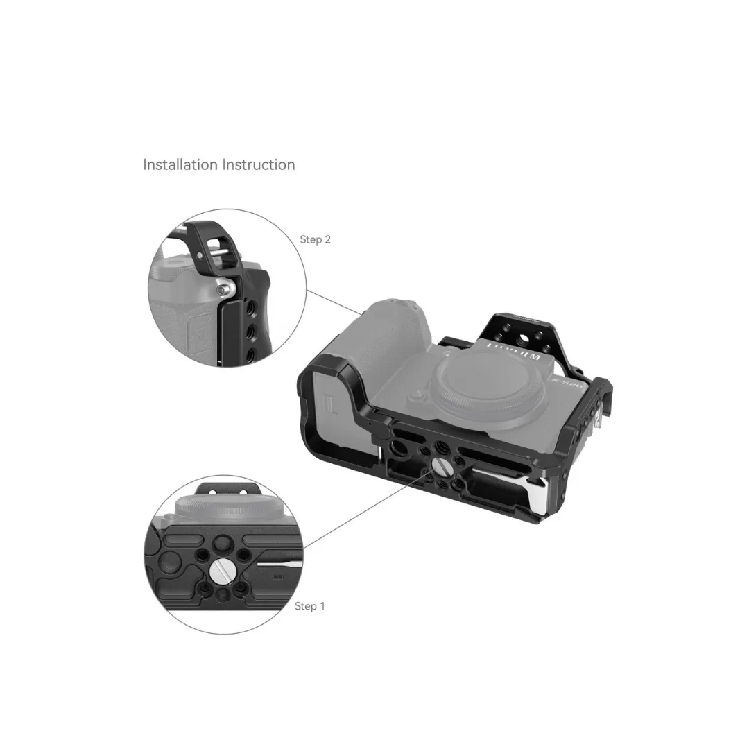 SmallRig 4230 Camera Cage for Fujifilm X-S20 – NATO Rail, ARRI Locating Hole & Arca Swiss Quick Release - Image 3