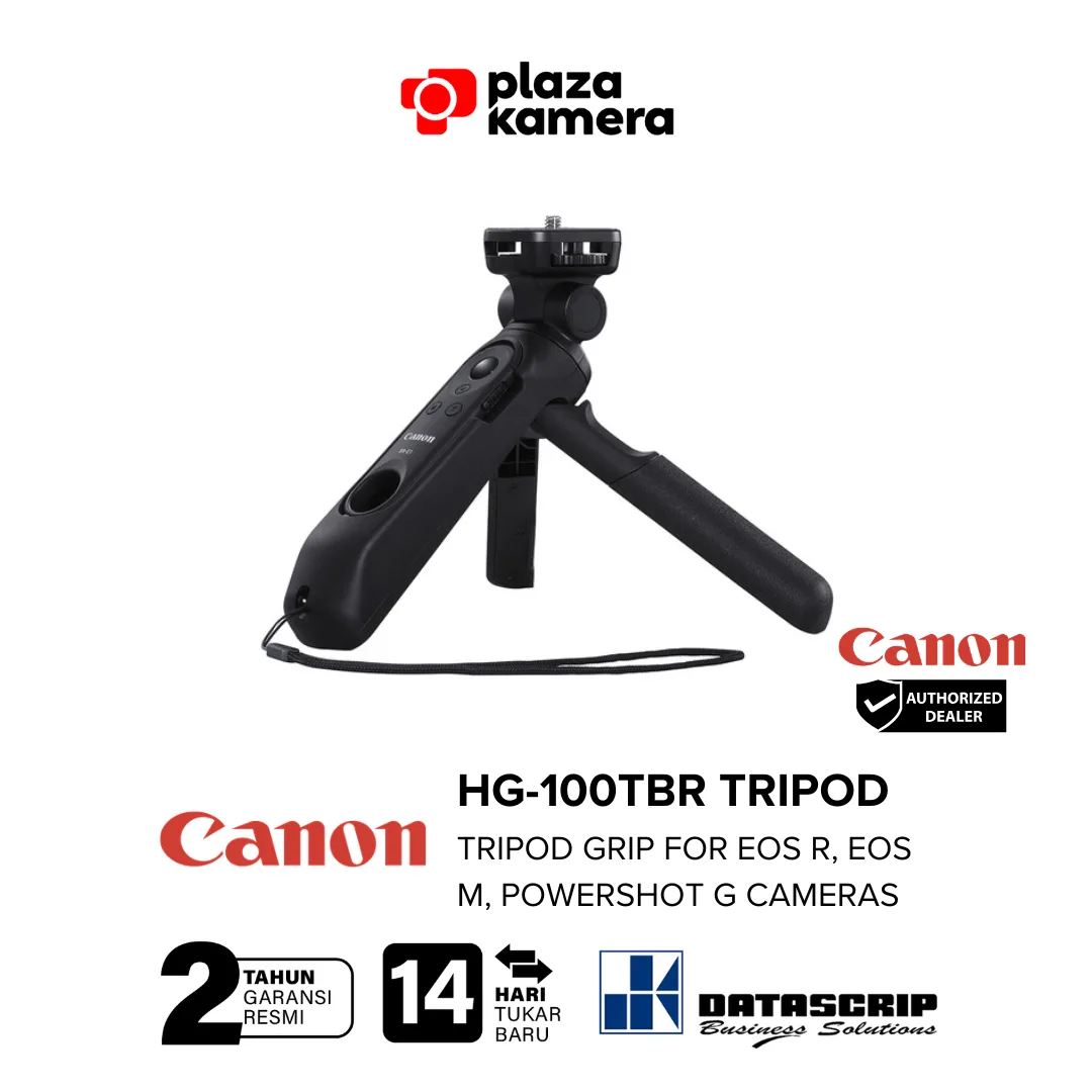 Canon HG-100TBR tripod grip 2-in-1 handheld grip dan mini tripod lipat
