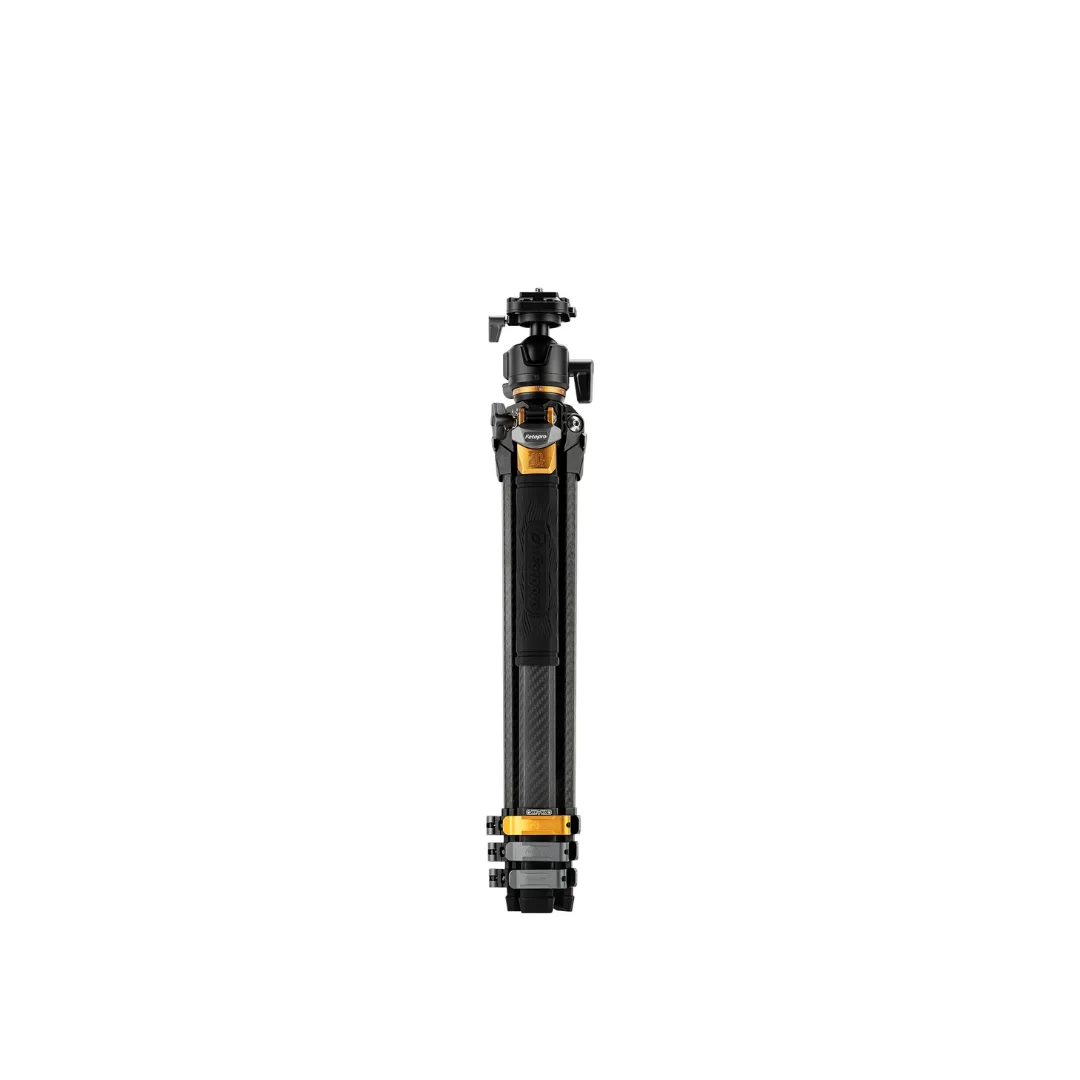 Fotopro Origin Plus O-8H 20th Anniversary Travel Tripod Black Gold – Garansi Resmi - Image 2