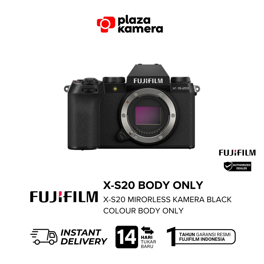 FUJIFILM-X-S20-Mirrorless-Camera tampak depan