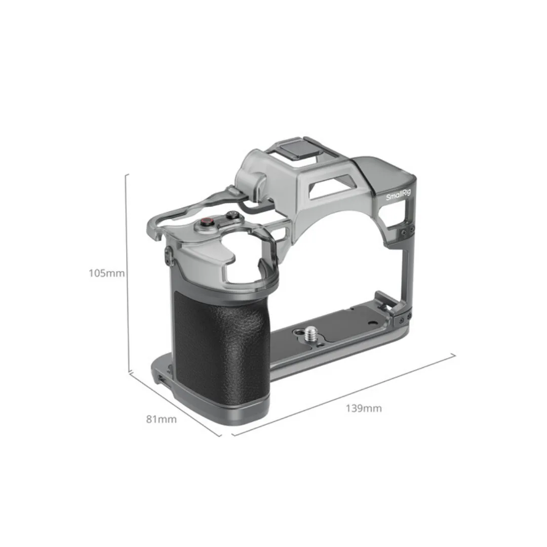 SmallRig 4798 Hybrid Modular Cage for Sony Alpha 7 IV – Genuine Leather Grip Arca-Swiss Modular Design - Image 2