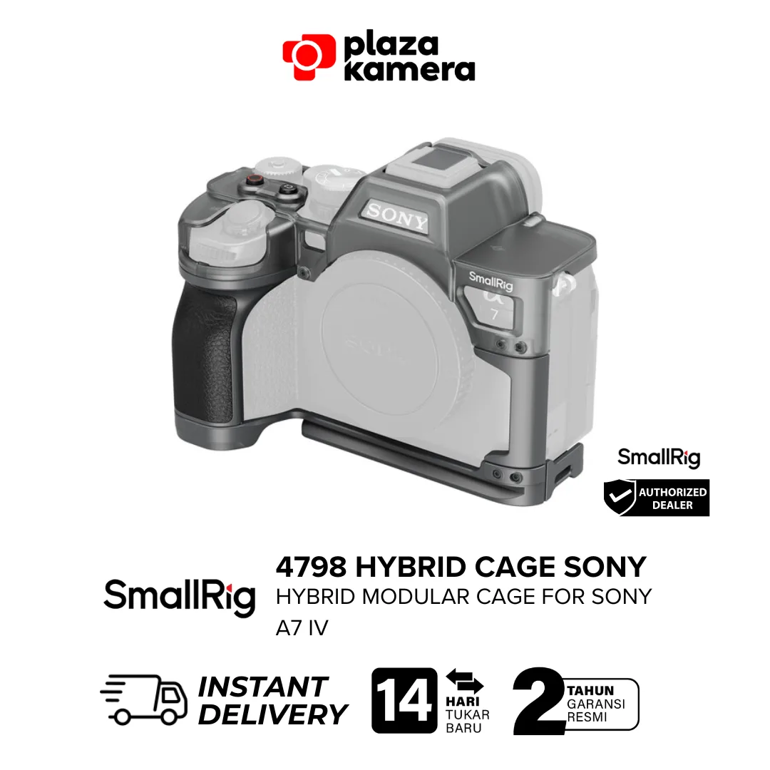 SmallRig 4798 hybrid modular cage Sony Alpha 7 IV genuine leather grip aluminium