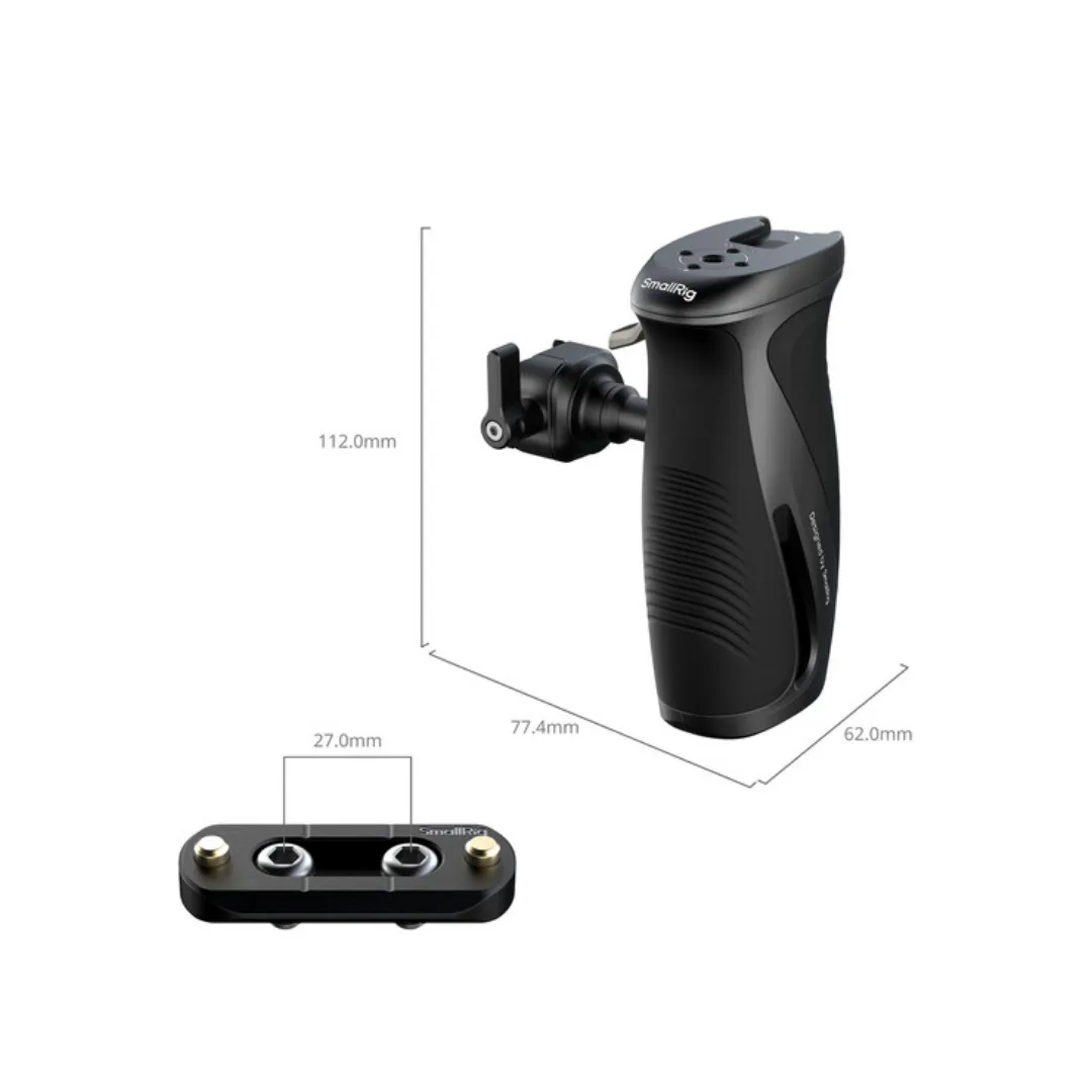 SmallRig 5160 Rotating Side Handle with NATO Clamp – 360 One-Touch Rotation & 33 lb Payload - Image 2
