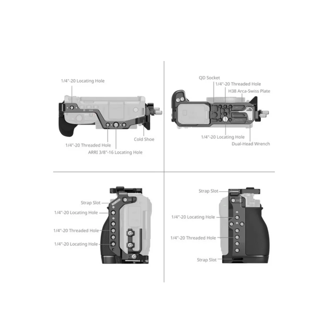 SmallRig 5468 Cage Kit for Nikon ZR Advanced Edition – Top Handle, Side Handle & 7x Cold Shoe - Image 4