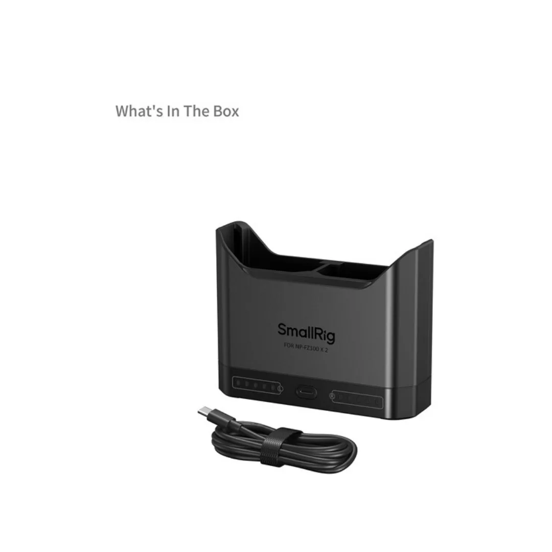 SmallRig 5489 Dual Battery Charger for Sony NP-FZ100 – Garansi Resmi - Image 4