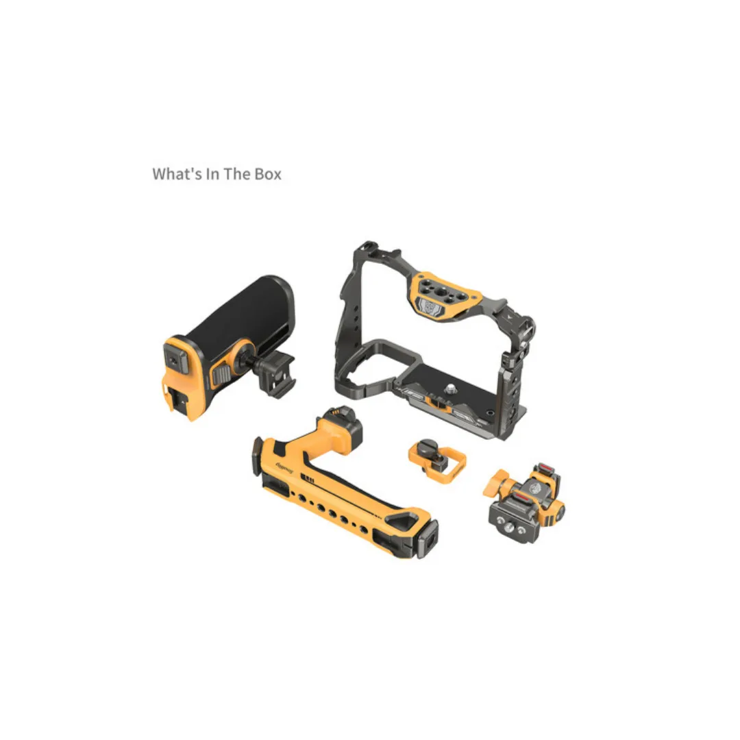 SmallRig 5518 HawkLock Cage Kit for Sony A7R V / A7 IV / A7S III Bumblebee Edition – Rotating Handle & Monitor Mount - Image 4
