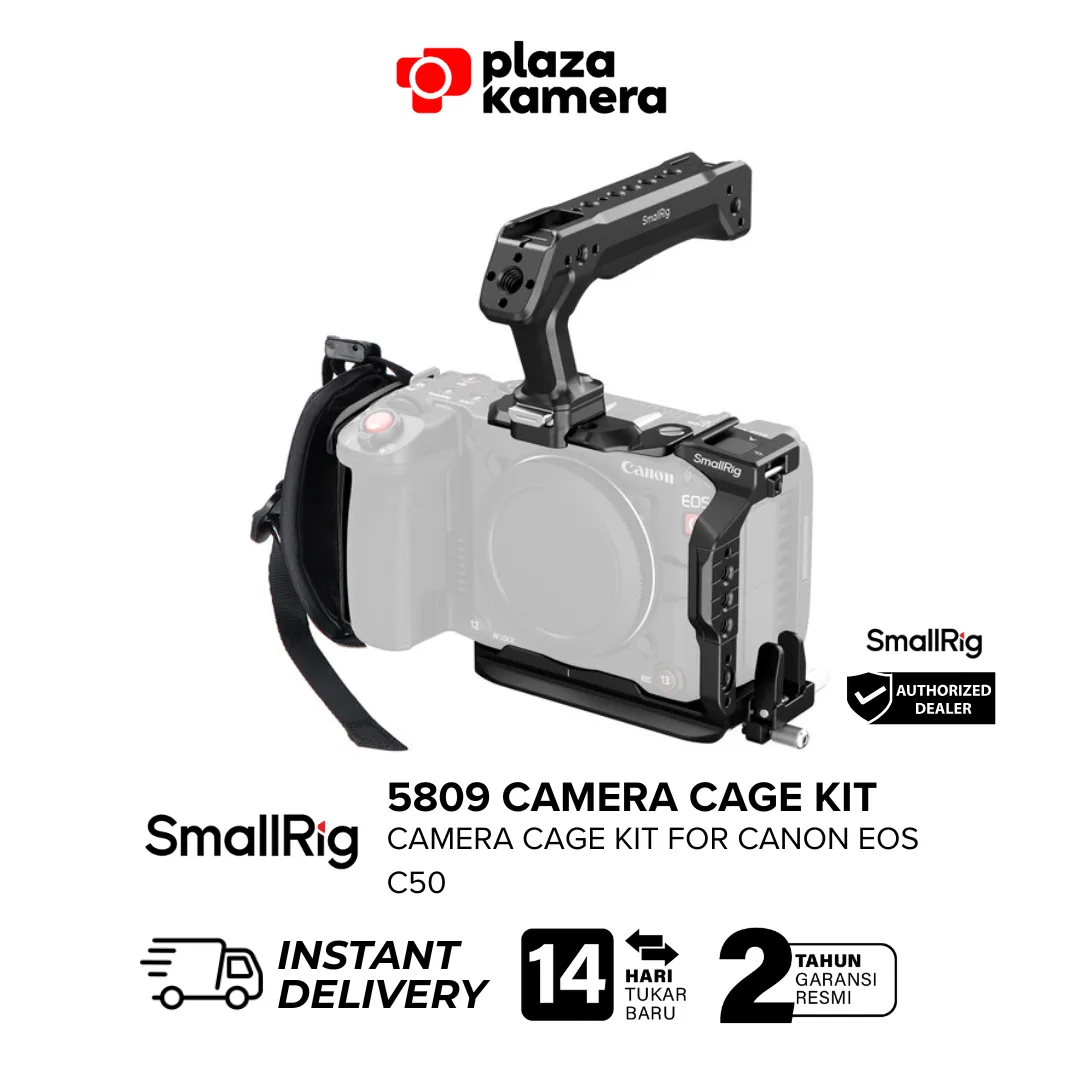 SmallRig 5809 cage kit Canon EOS C50 aluminium dengan top handle NATO rail