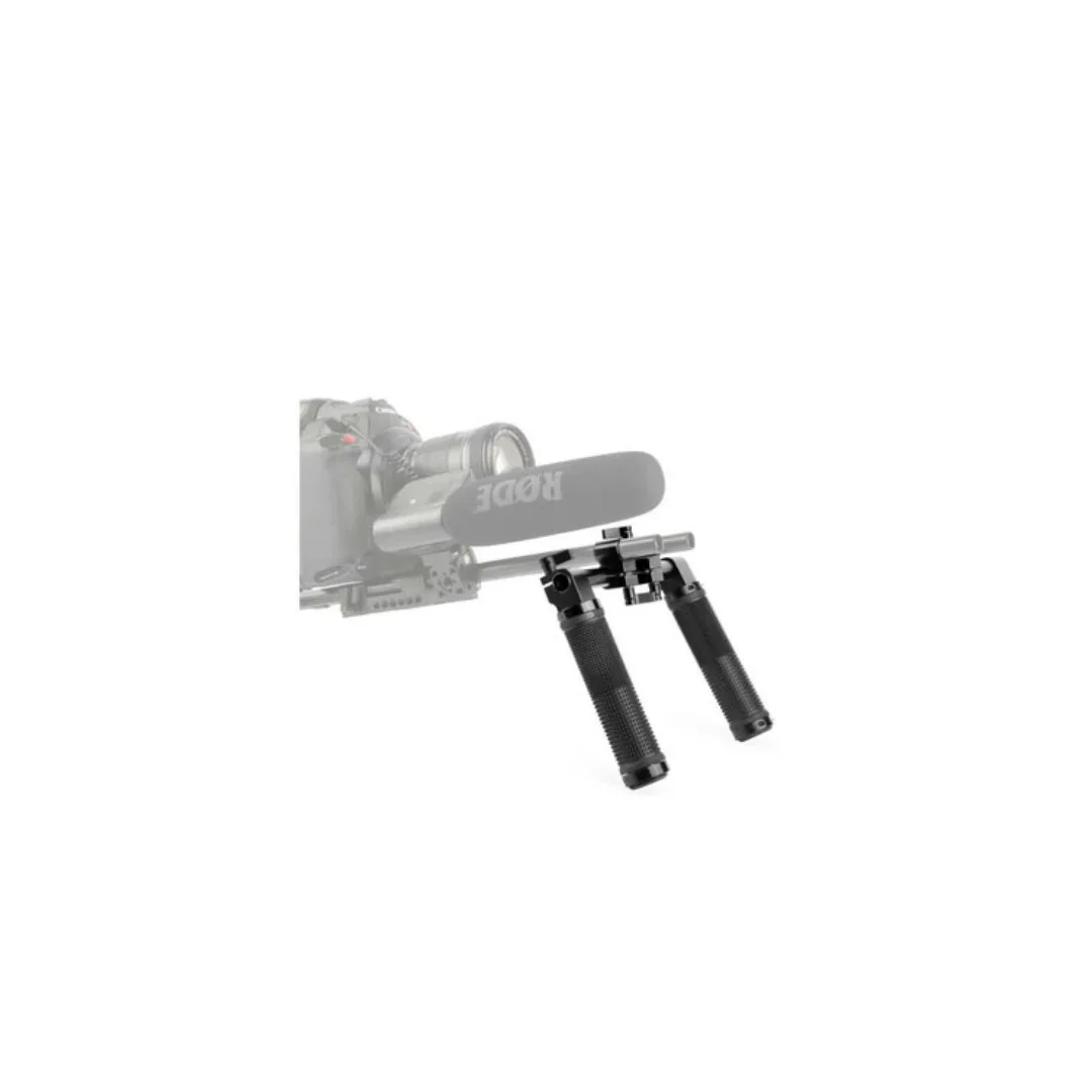 SmallRig 998B Basic Shoulder Rig Handle Kit – 30cm Rod 2x Rubber Handle Railblock 90mm untuk Rig 15mm - Image 3