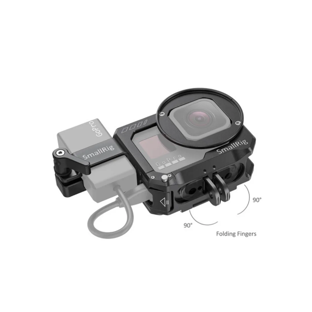 SmallRig CVG2678 Vlogging Cage and Mic Adapter Holder for GoPro HERO8 Black – Cold Shoe Filter 52mm GoPro Mount - Image 3