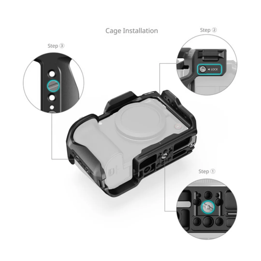 Canon EOS R6 V Cage Smallrig 6372 Hawlock Quick Release - Image 2