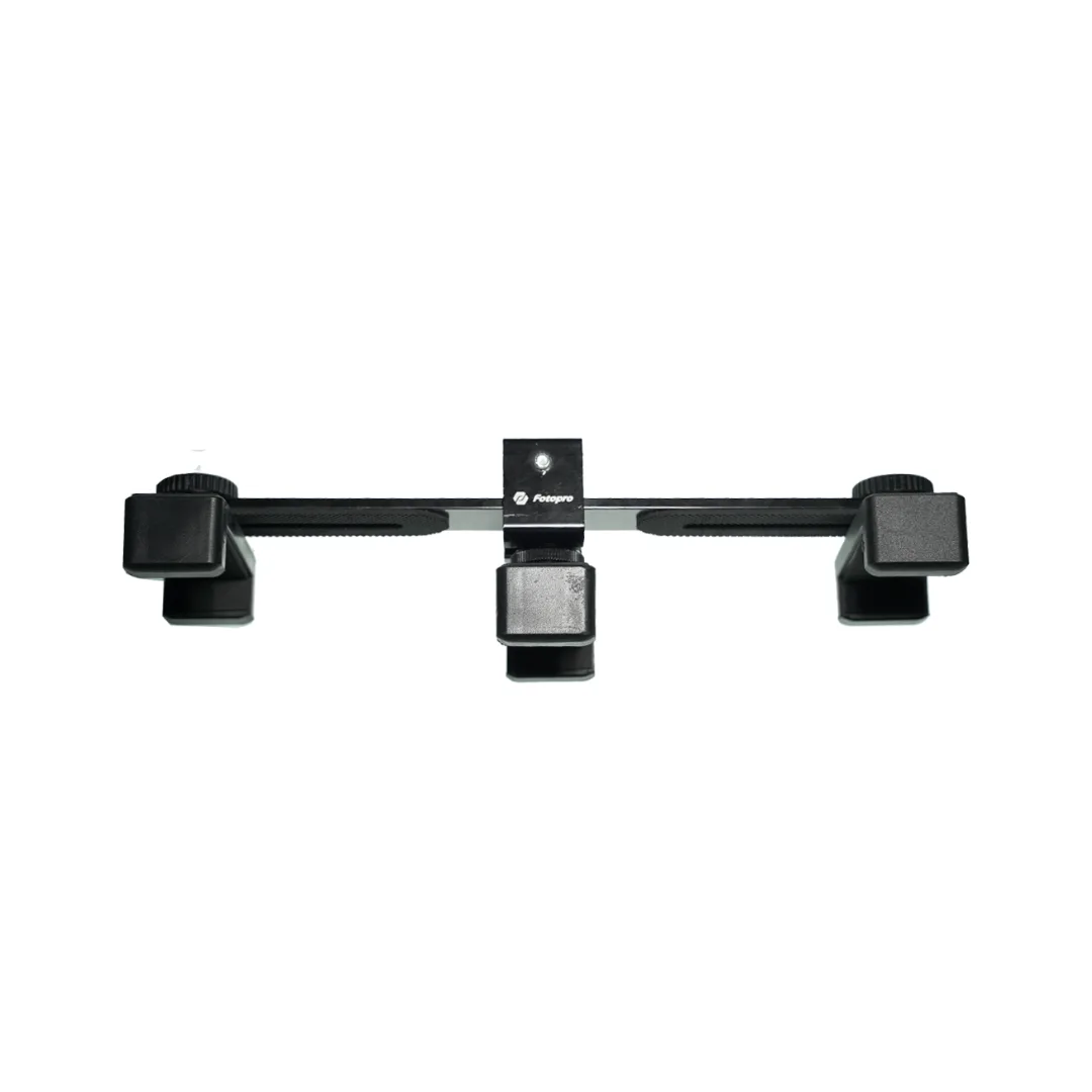Fotopro Holder Smartphone HP Live Streaming 3 Slot Multi Angle 360° Tripod 1/4 Aluminum - Image 3