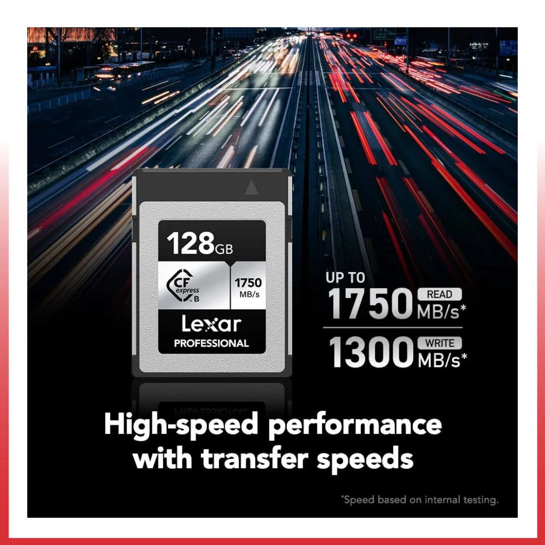 Lexar CFEXPRESS CF EXPRESS TYPE B SILVER SERIES 128 GB W 1300MB/s R 1750MB/s - Image 3