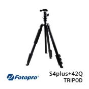 Fotopro S4plus+42Q Black Tripod toko kamera online plazakamera surabaya dan jakarta